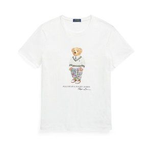 NWT MEN'S RALPH LAUREN POLO SHORT SLEEVE SHIRT WHITE with SIGNATURE BEAR XXL